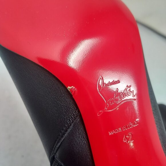 Christian Louboutin Black Turela Leather Ankle Boot - Picture 13 of 14